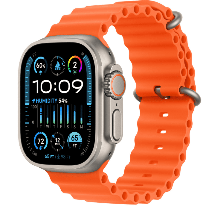 Apple Watch Ultra 2 GPS + Cellular – 49mm Orange Ocean Band