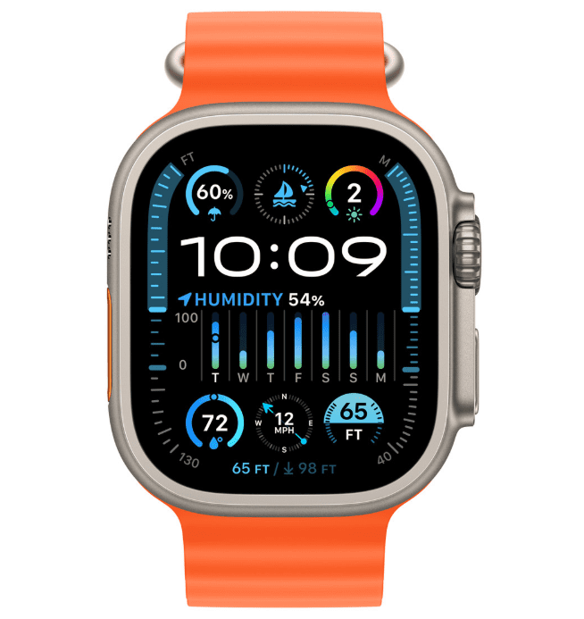 Apple Watch Ultra 2 GPS + Cellular – 49mm Orange Ocean Band - Image 3