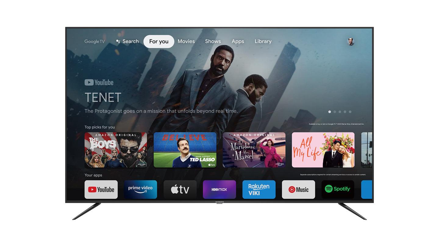 TV 75" QLED SKYWORTH 4K HDR10 GOOGLE TV