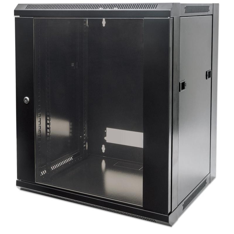 ARMARIO 12U 600X450 INT 19" AÇO PRETO