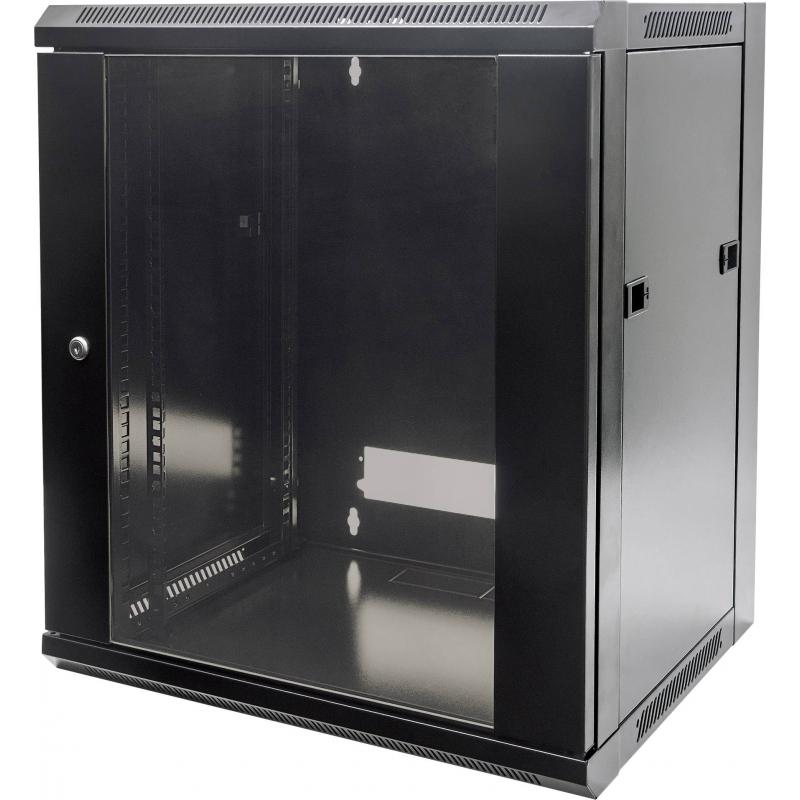 ARMARIO 12U 600X450 INT 19" AÇO PRETO