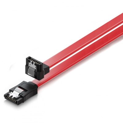 Imagem ilustrativa - Cabo SATA III 6Gb/s com conector em L 0,3 m