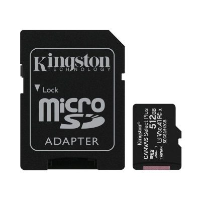 Imagem ilustrativa - Cartão microSDXC 512GB com adaptador SD