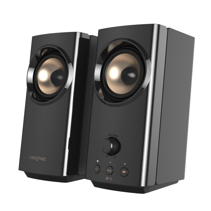 Colunas Creative T60 pretas
