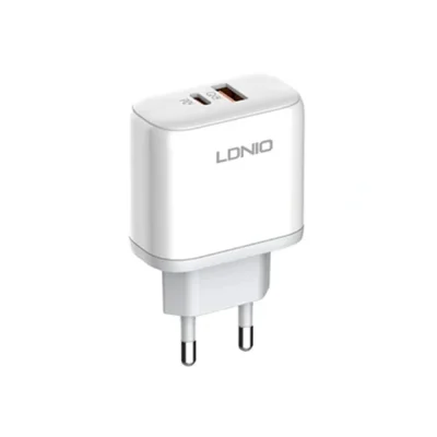Carregador LDNIO A2526C 45W branco com cabo