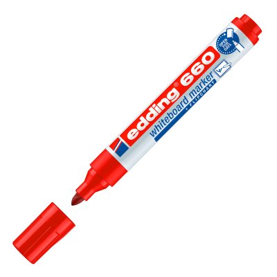 Marcador edding 660 vermelho