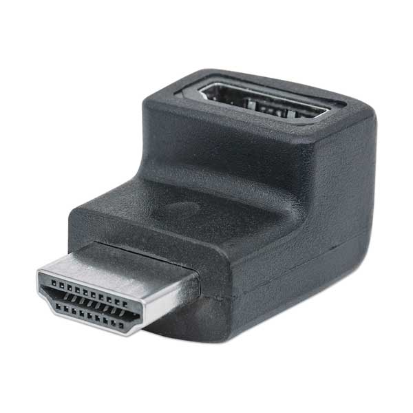Adaptador HDMI fêmea/macho 90º Manhattan