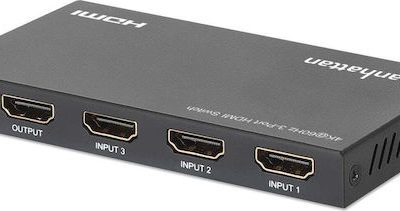 Comutador HDMI Manhattan 3x1 4K60